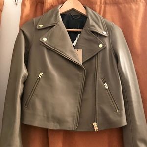 j crew leather jacket